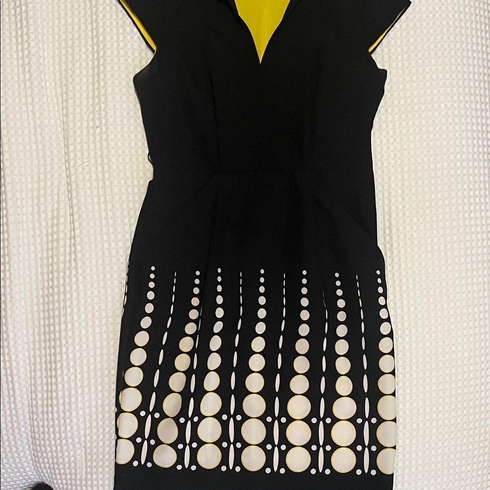 Studio Black and Yellow Mini Dress